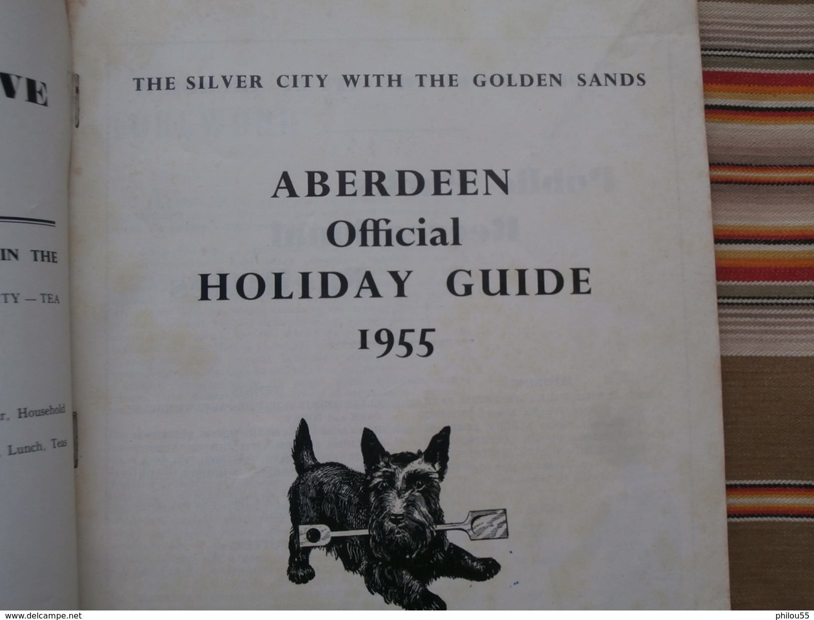 Ecosse ABERDEEN Official HOLIDAY GUIDE1955 TOP Pub