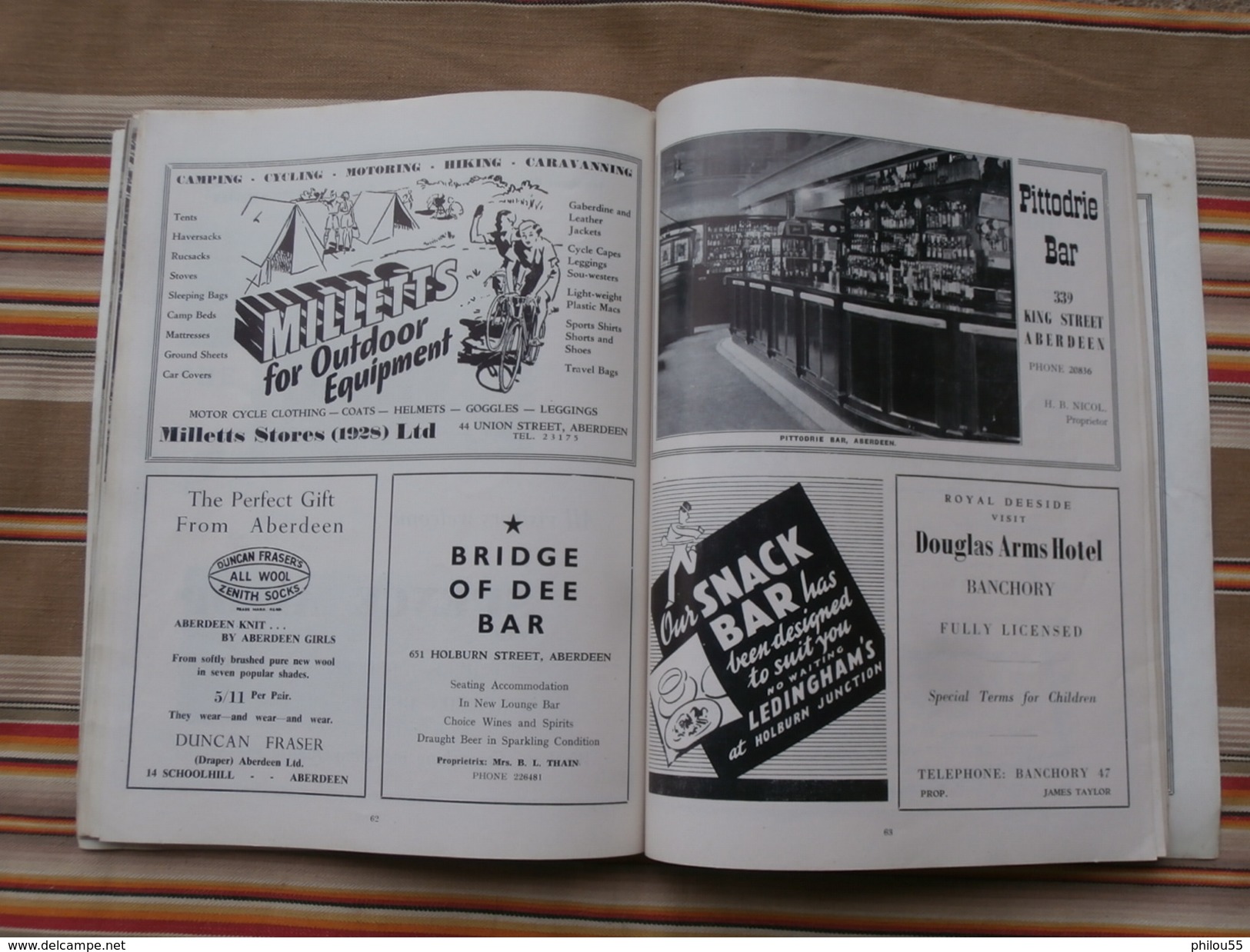 Ecosse ABERDEEN Official HOLIDAY GUIDE1955 TOP Pub