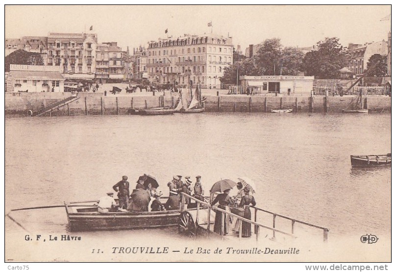 Trouville 14 - Bâteau Bac Trouville-Deauville - Compagnie Normande De Navigation 1928 - Trouville