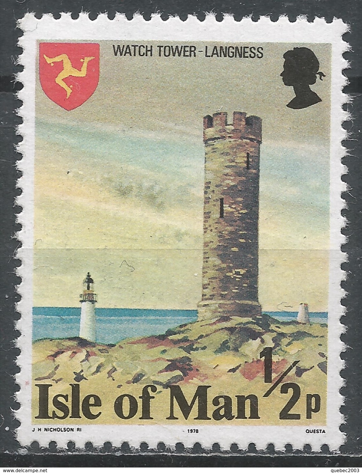 Isle Of Man 1978. Scott #113 (M) Watch Tower, Langness - Man (Ile De)