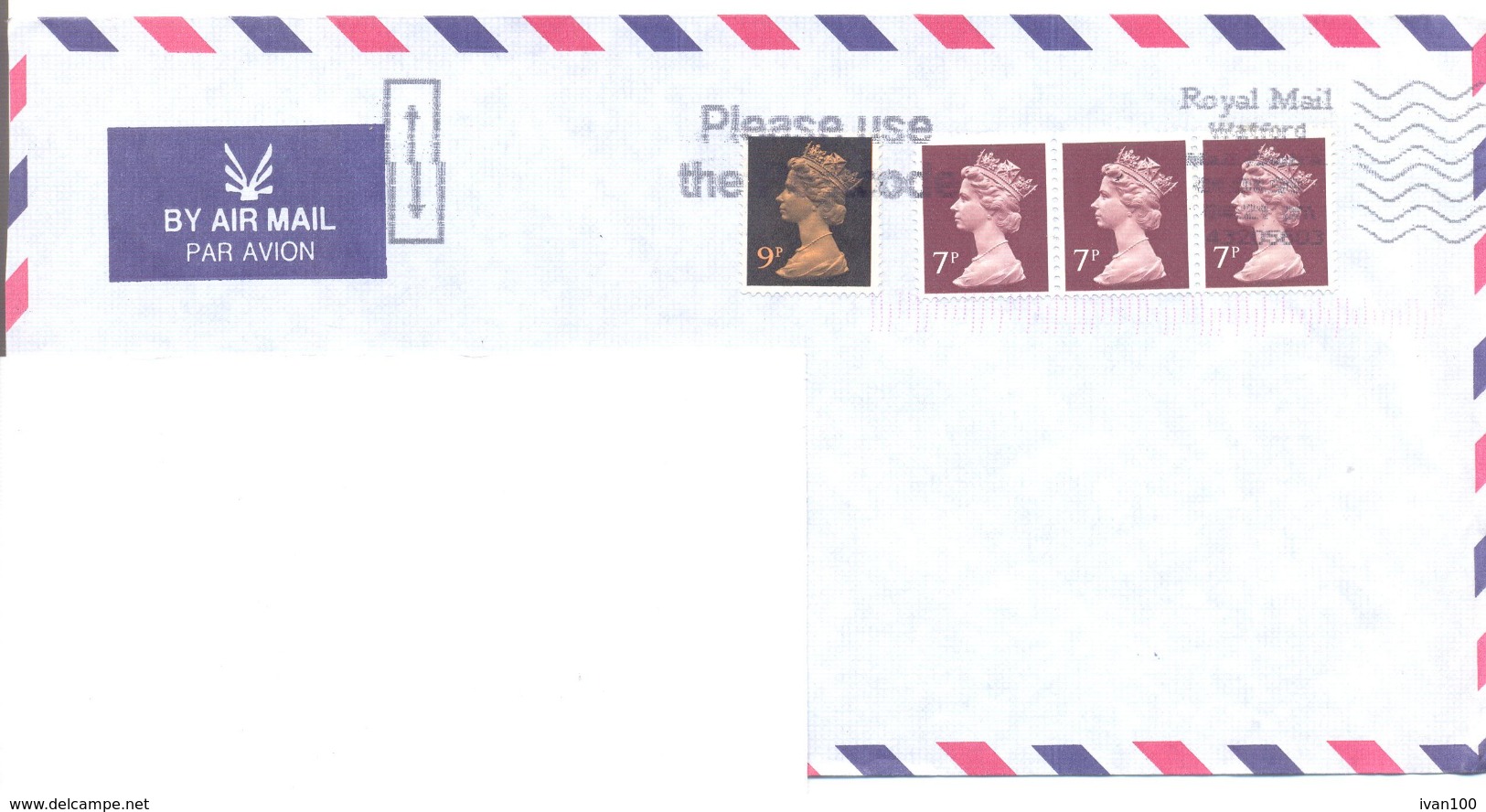 1999. Great Britain, The Letter Sent By Air-mail Post To Moldova - Brieven En Documenten