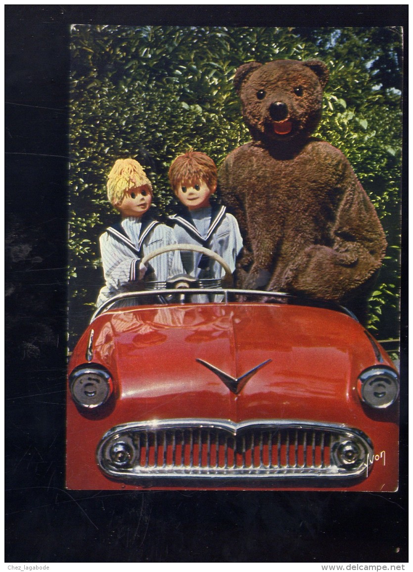 CP (Div.) Bonne Nuit Les Petits - N° 144  Nounours Nicolas Pimprenelle Dans Une Voiture Simca Ariane - Voiture à Pédales - Voitures De Tourisme