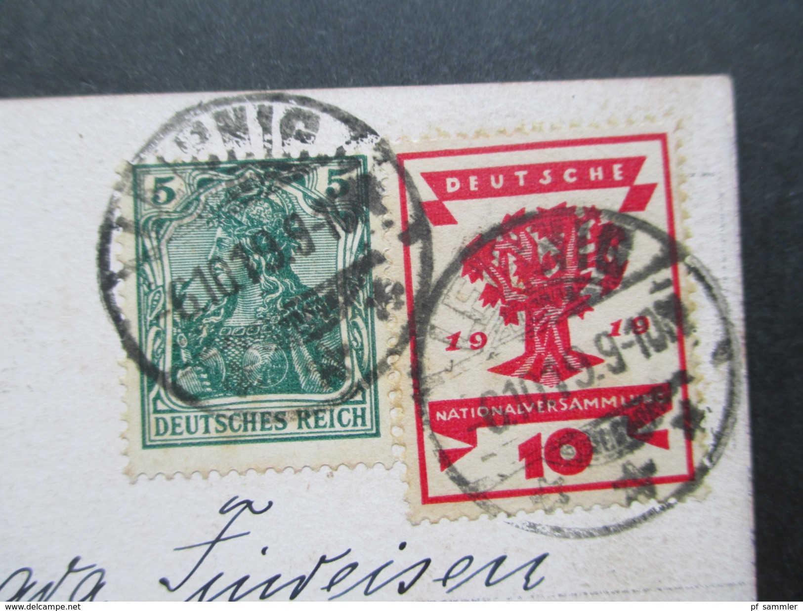 AK 1919 Germania MiF Judeika / Jüdin / Judenstern Serie 224. Künstlerkarte?! - 1900-1949
