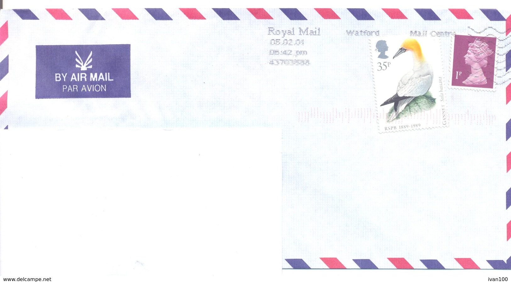 2001. Great Britain, The Letter Sent By Air-mail Post To Moldova - Brieven En Documenten