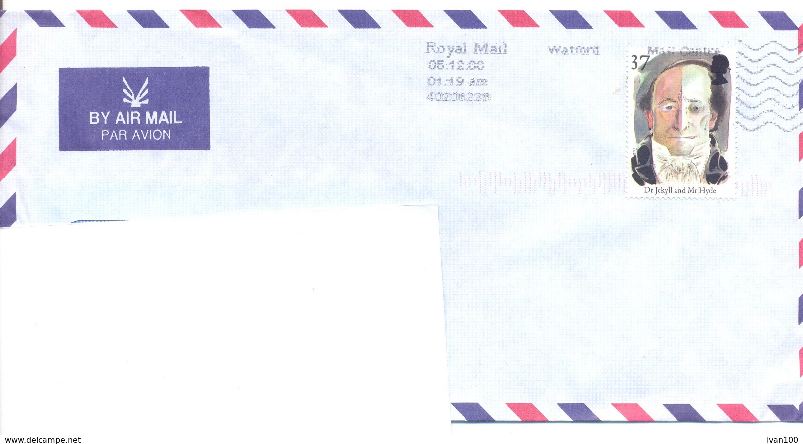 2001. Great Britain, The Letter Sent By Air-mail Post To Moldova - Briefe U. Dokumente