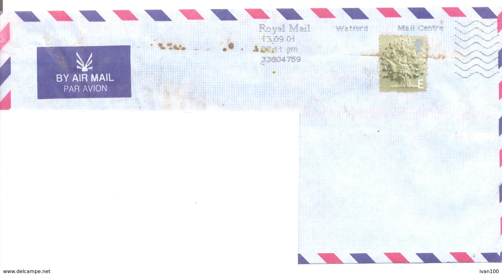 2001. Great Britain, The Letter Sent By Air-mail Post To Moldova - Briefe U. Dokumente