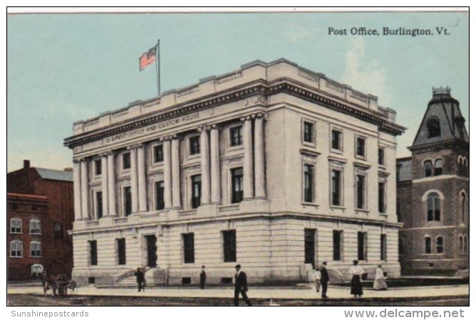 Vermont Burlington POst Office 1912 - Burlington