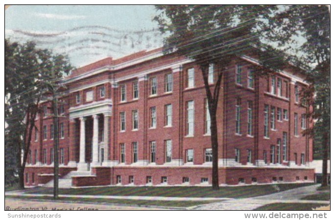 Vermont Burlington Medical College 1910 - Burlington