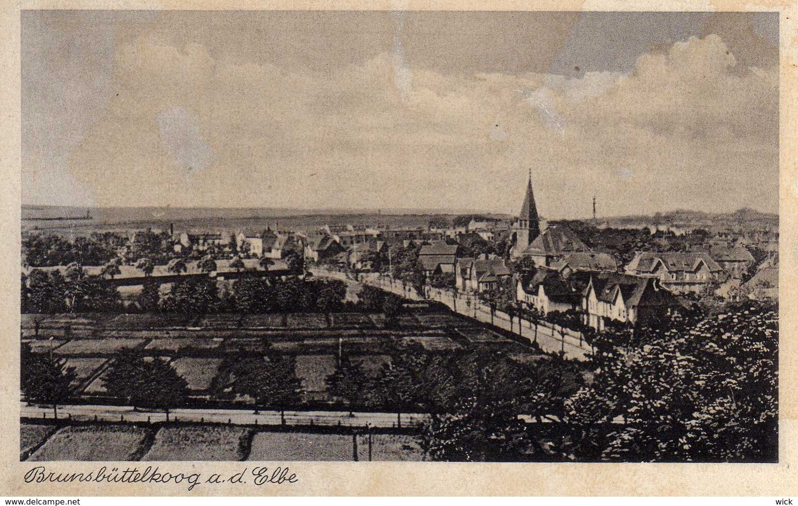 AK Brunsbüttelkoog A. D. Elbe  -selten !!! - Brunsbüttel