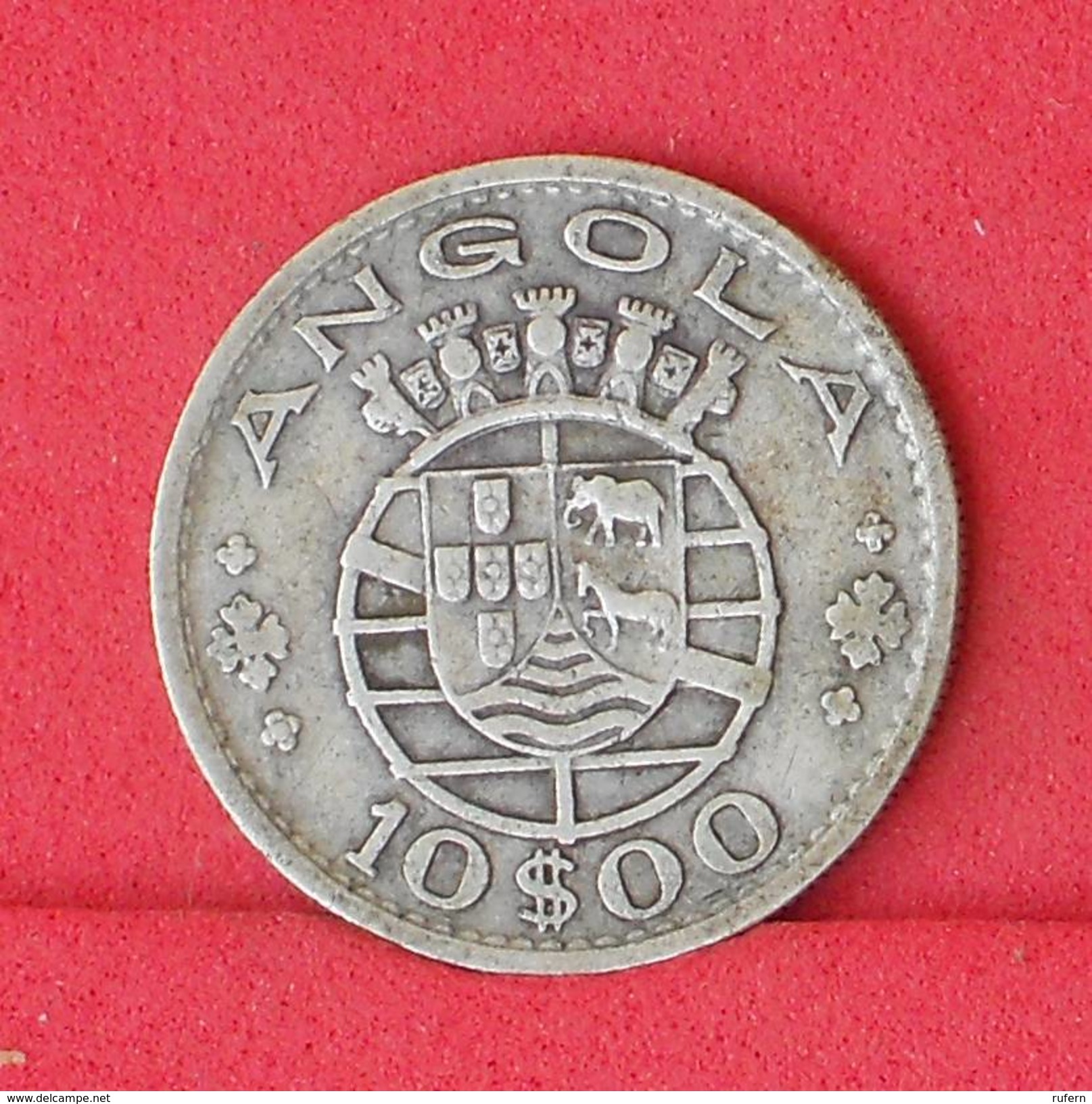 ANGOLA 10 ESCUDOS 1952 - 5 GRS 0,720 SILVER   KM# 73 - (Nº18009) - Angola