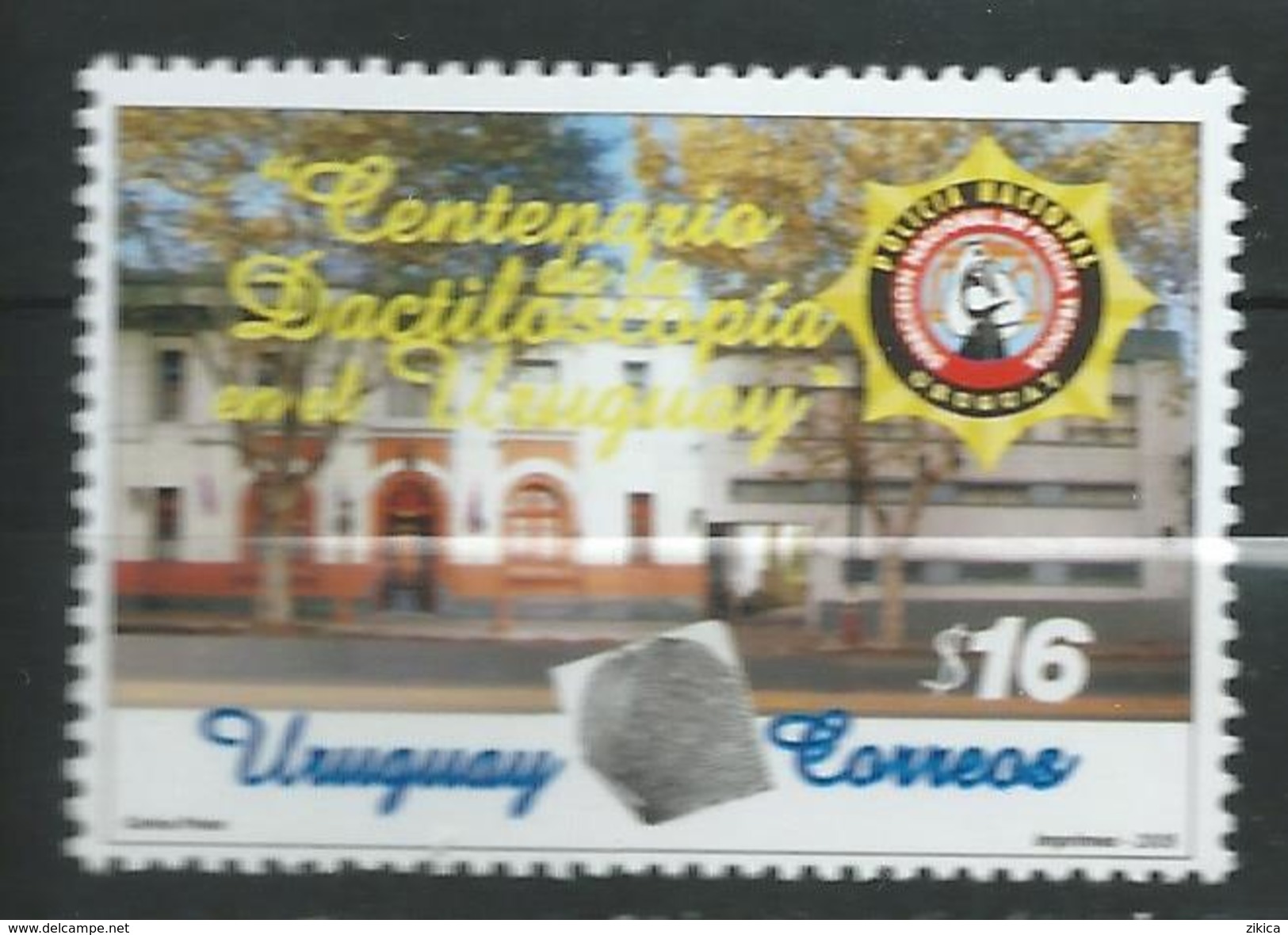 Uruguay 2005 The 100th Anniversary Of Dactyloscopy In Uruguay.medical.fingerprint.police.MNH - Uruguay