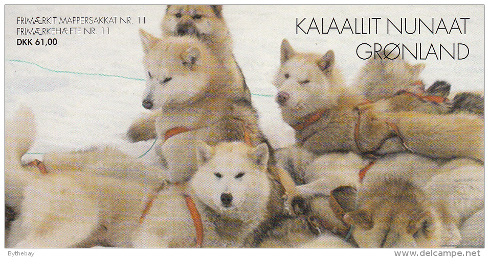 Greenland Booklet 2003 Sled Dogs = Puppies Playing, Close-up Of Adult, Adult In Harness - Booklets