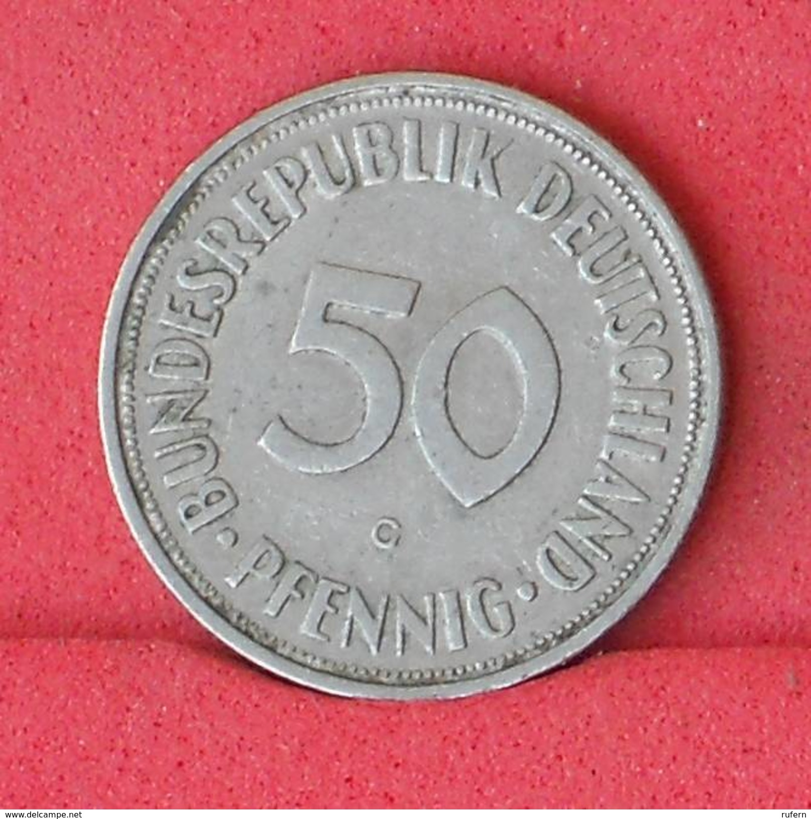 GERMANY FEDERAL REPUBLIC 50 PFENING 1950 G -    KM# 109,1 - (Nº18036) - 50 Pfennig