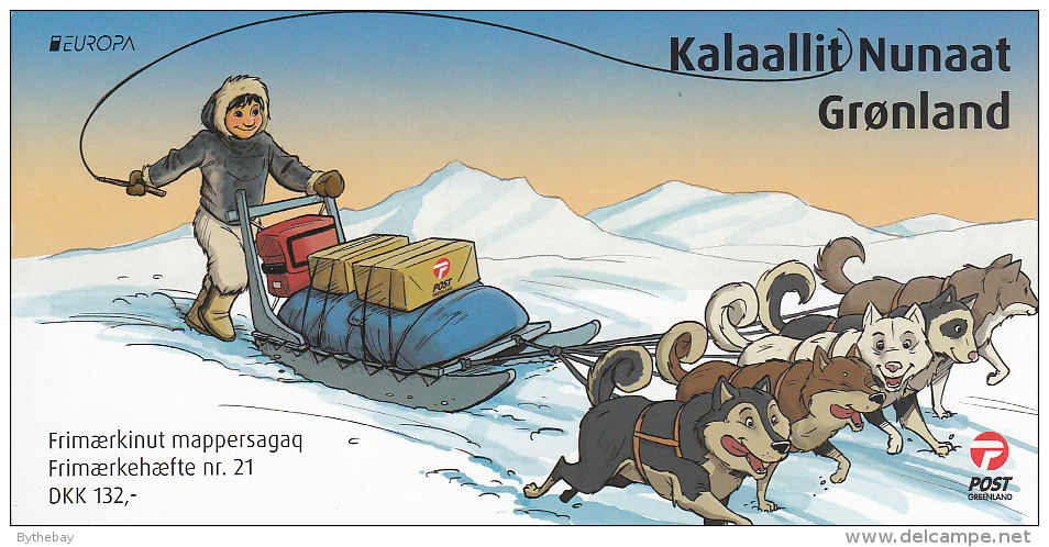 Greenland Booklet 2013 EUROPA - Mail Delivery - Via Dogsled, Postal Trucks - Postzegelboekjes