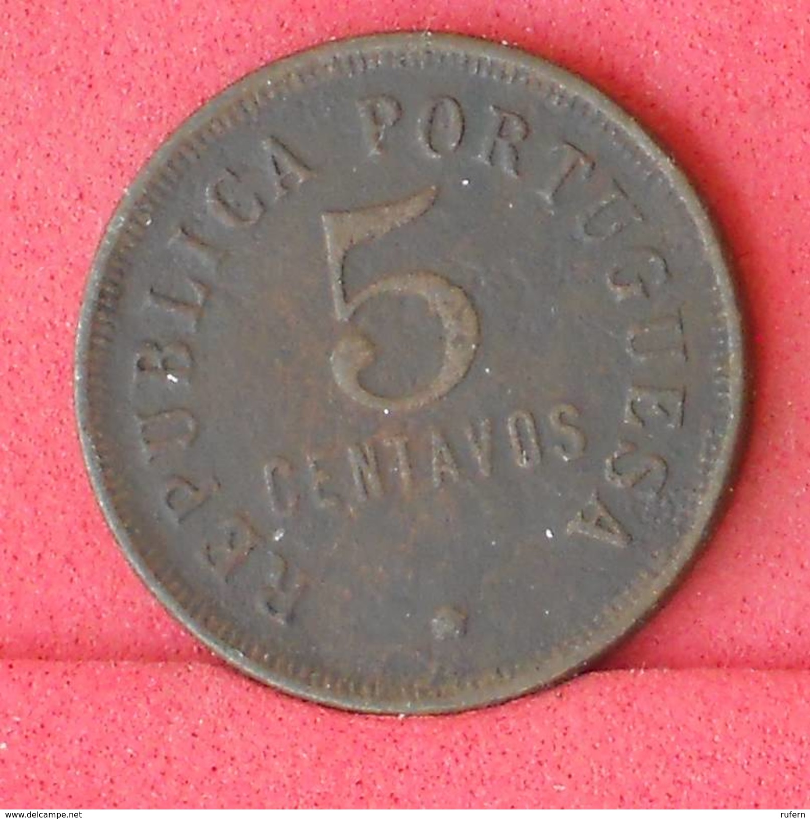 ANGOLA 5 CENTAVOS 1922 -    KM# 62 - (Nº18047) - Angola