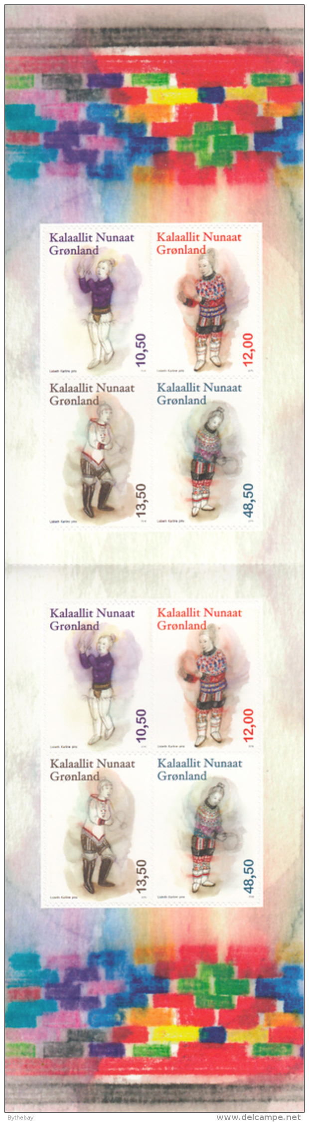 Greenland Booklet 2016 Women In Traditional Dress Playing Instrument - Musique