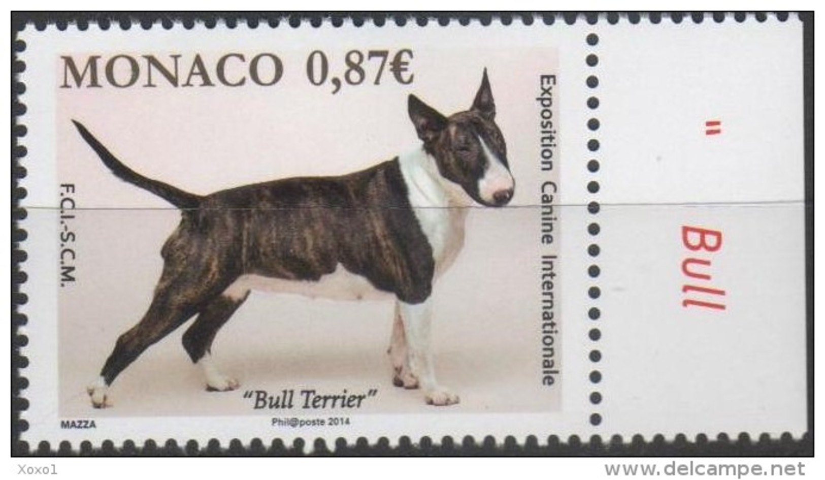 Monaco 2014 Internationale Hundeausstellung Dogs 1v MNH ** - Ungebraucht