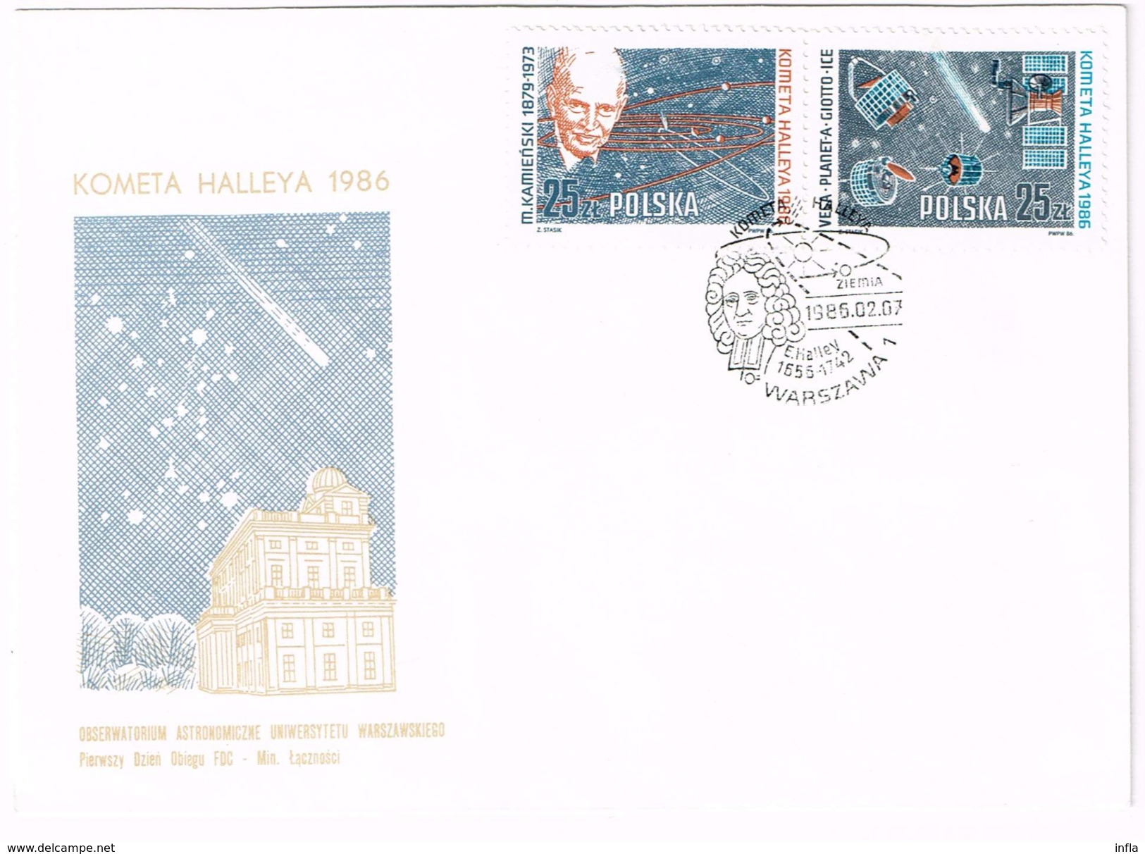 Sammlung zum Kometen Halley FDC, Ganzsachen, Sonderstempel .... 61 Artikel