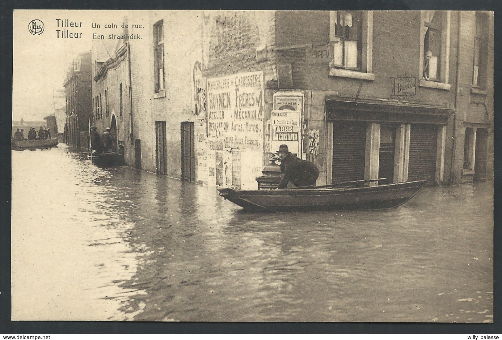+++ CPA - TILLEUR - Un Coin De Rue - Inondations 1925-1926 - Een Straathoek - Nels    // - Saint-Nicolas