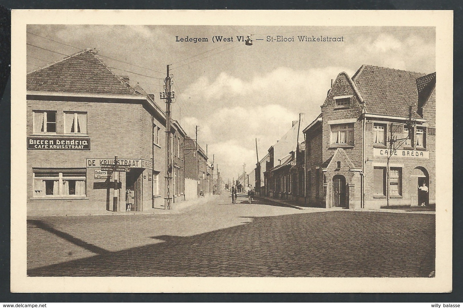 +++ CPA - LEDEGEM - St Elooi Winkelstraat - Café   // - Ledegem