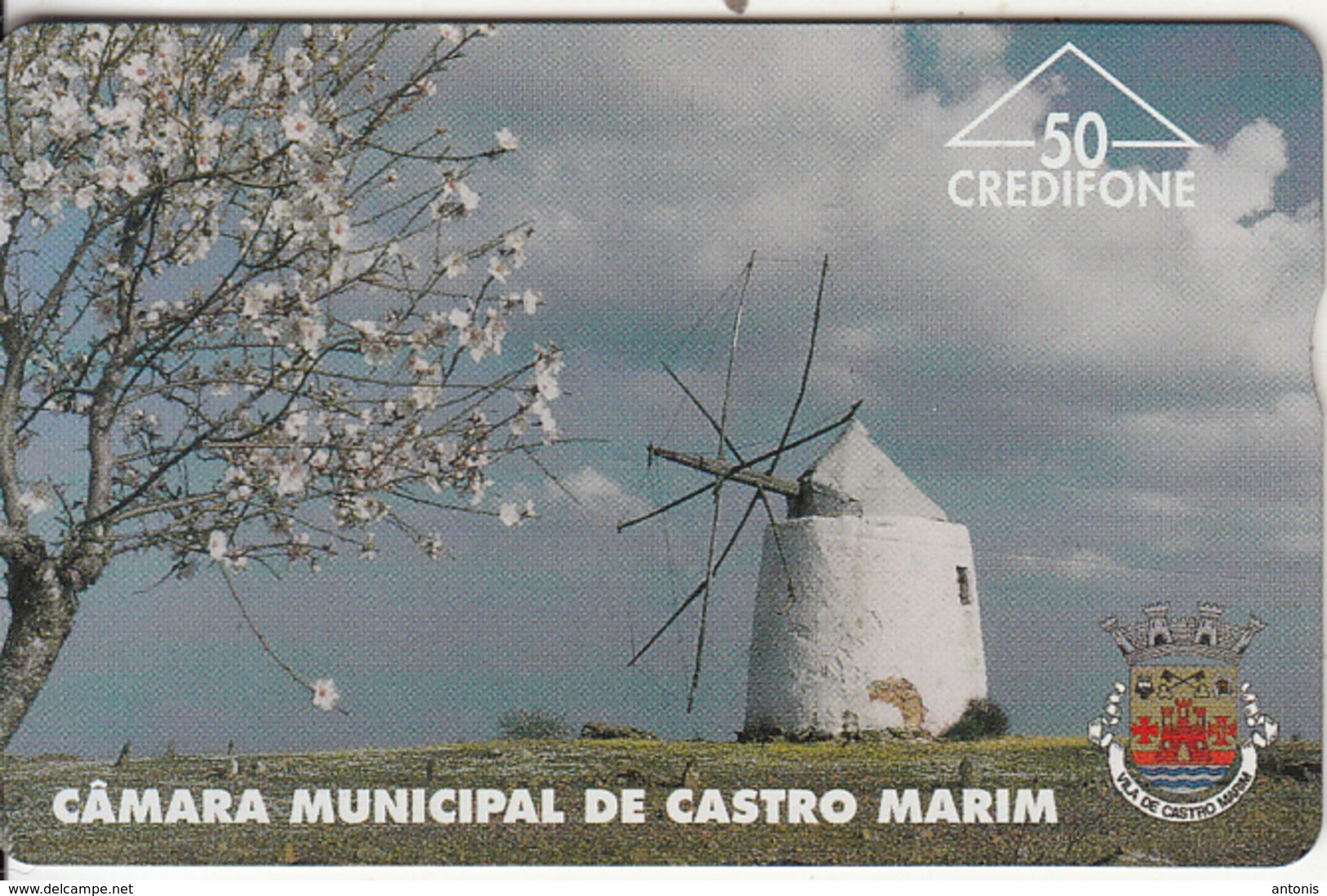 PORTUGAL(L&G) - Camara Municipal De Castro Marim/Moinho(50 Units), CN : 606L, Tirage 6000, 06/96, Used - Portugal