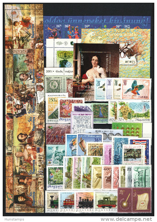 Hungary 2001. Complete Year Collection MNH (**) - Sammlungen