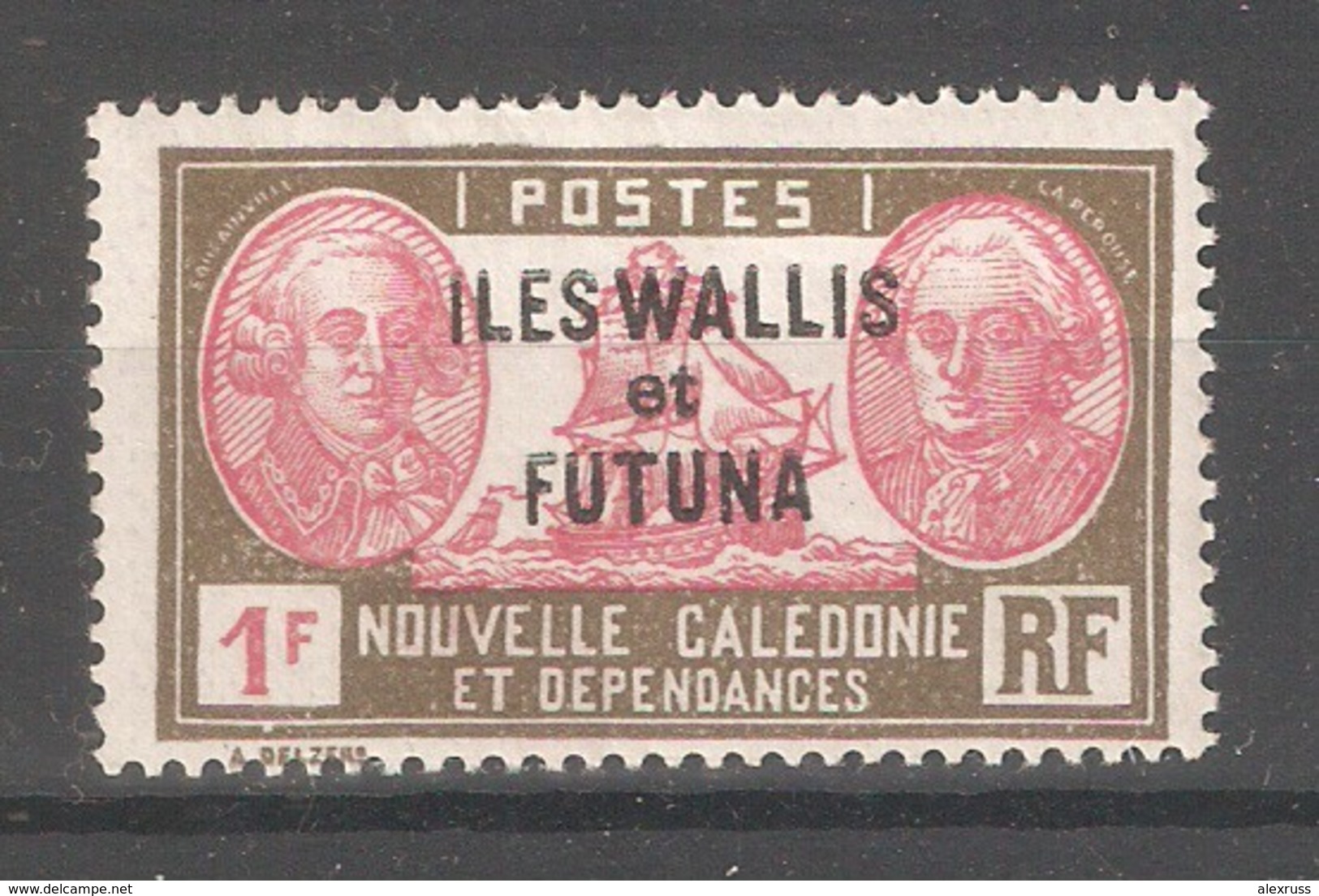 Wallis & Futuna 1930,Overprinted ,1fr ,Scott # 67,VF MLH*OG (K-8) - Unused Stamps