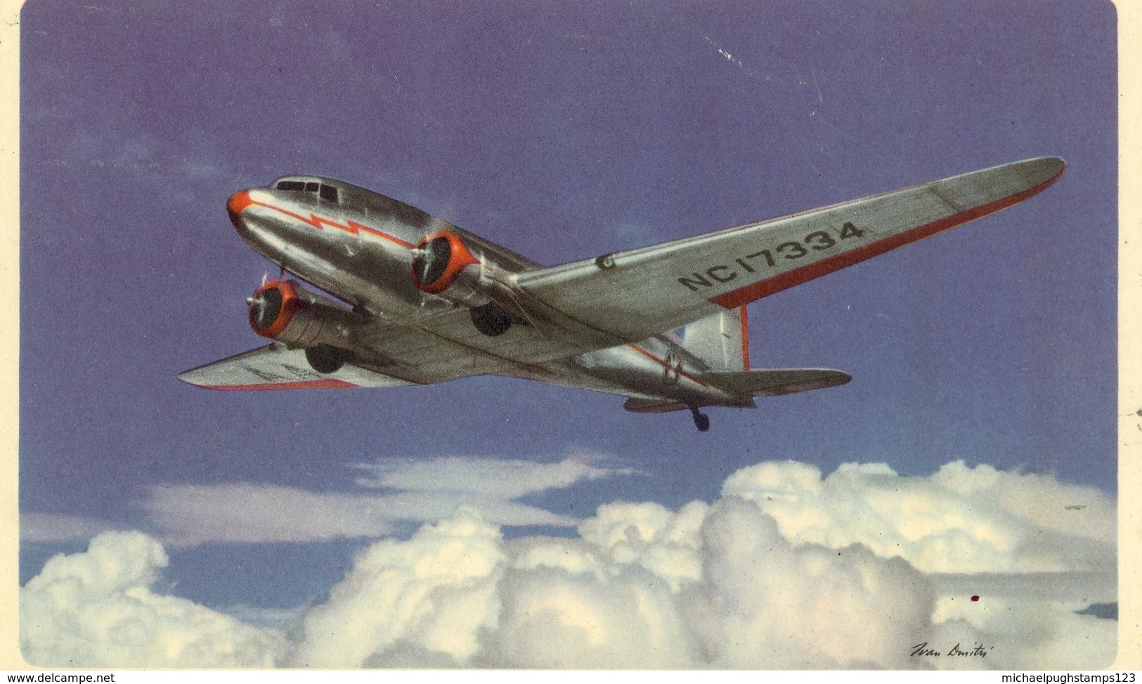 U.S. / American Airlines Plane Postcards. - Postal History