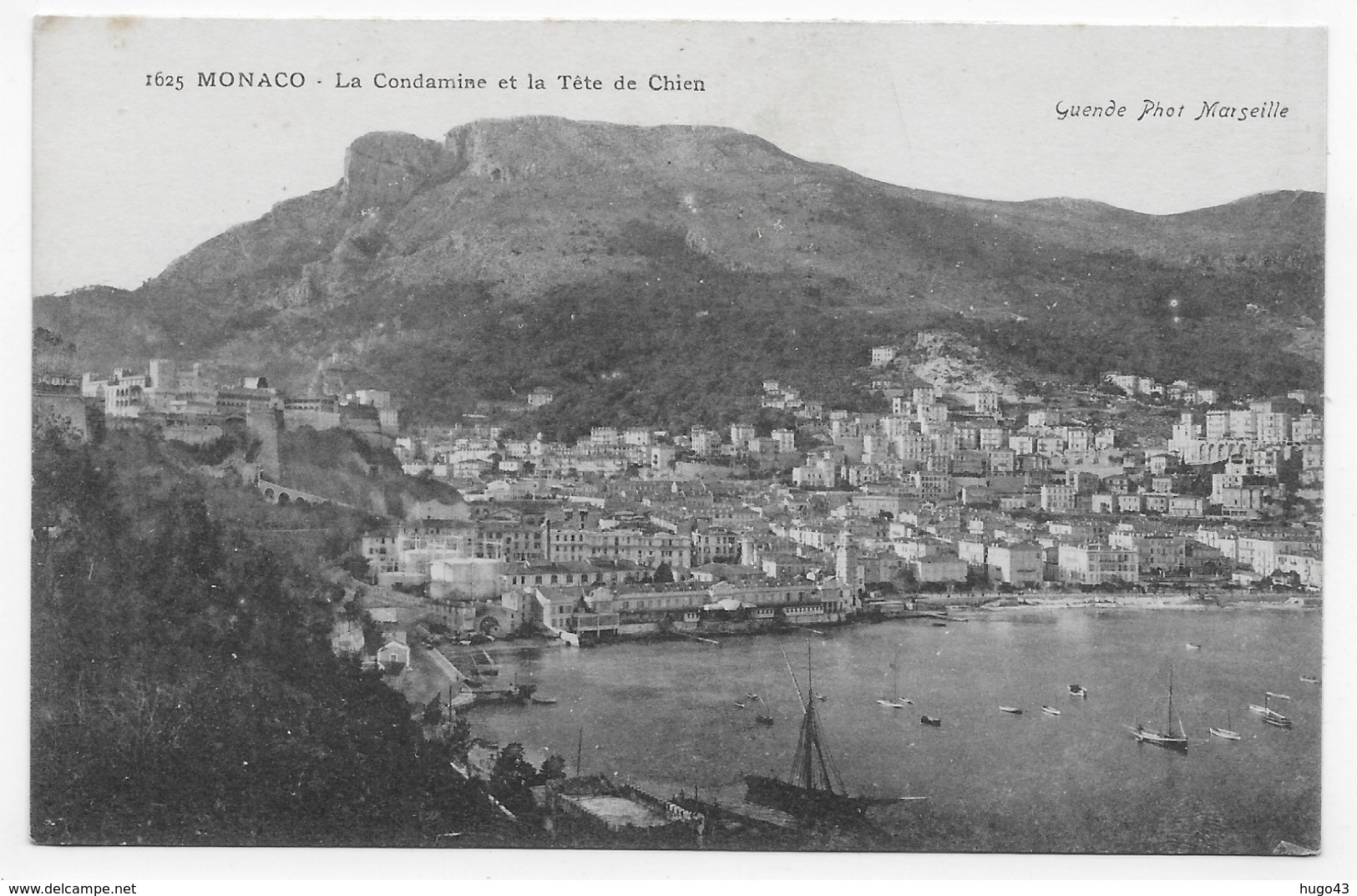 MONACO - N° 1625 - LA CONDAMINE ET LA TETE DE CHIEN - CPA NON VOYAGEE - La Condamine