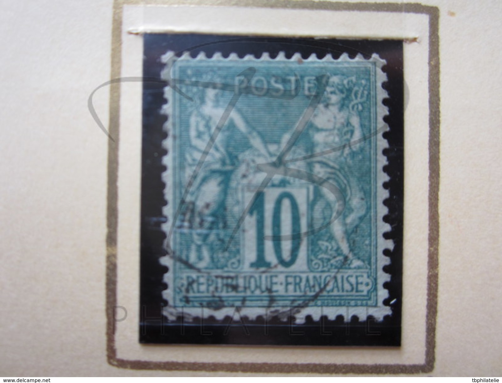 VEND TIMBRE DE FRANCE N° 65 , VERT FONCE !!!! - 1876-1878 Sage (Type I)