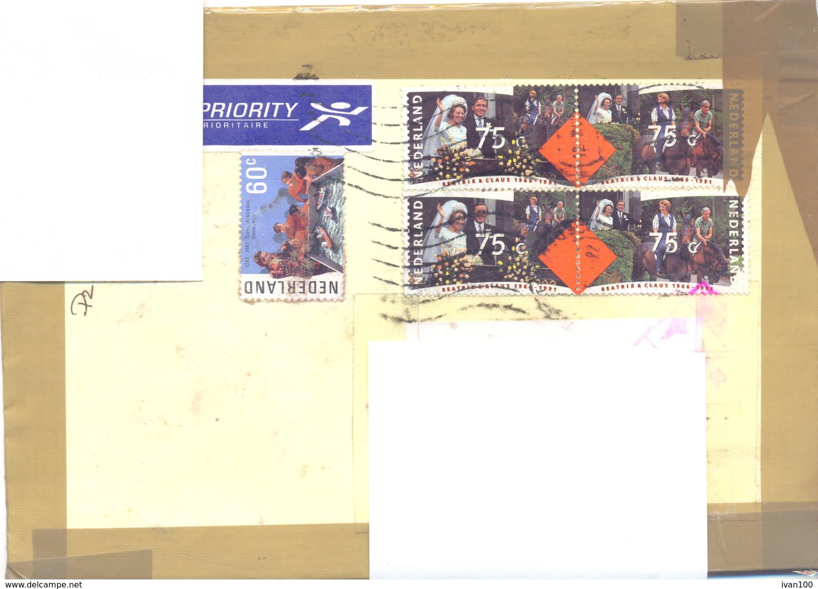 2002. Netherlands, The Letter Sent By Ordinary Post To Moldova - Briefe U. Dokumente