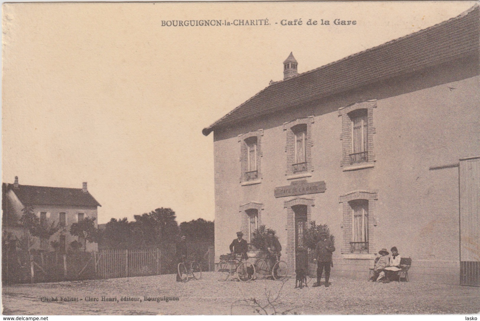 BOURGUIGNON LA CHARITE CAFE DE LA GARE Haute Saône 70 - Autres & Non Classés