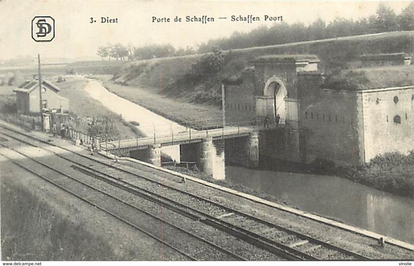 A-17.5026 : DIEST. LA LIGNE DE CHEMIN DE FER - Diest