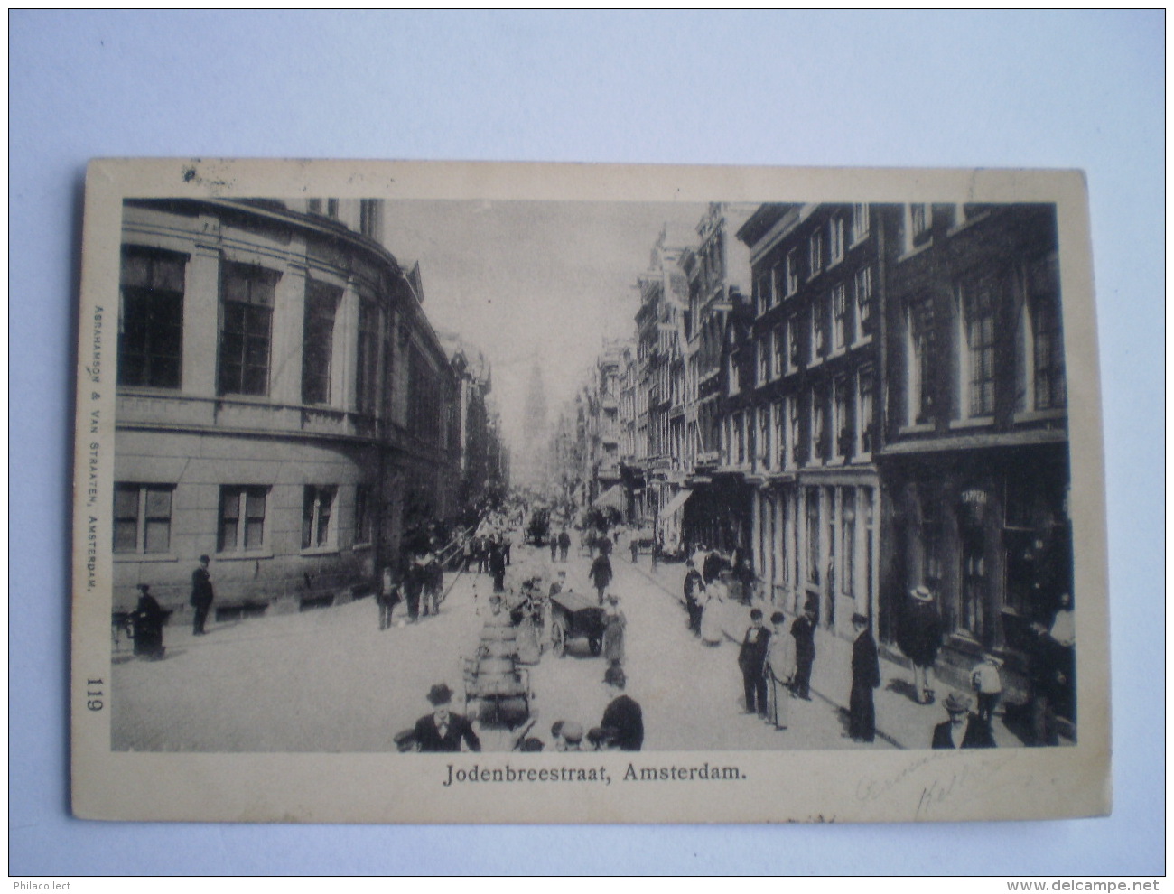 Amsterdam // Jodenbreestraat (judaica) Zeer Geanimeerd Straatleven // Gelopen 1903 - Amsterdam