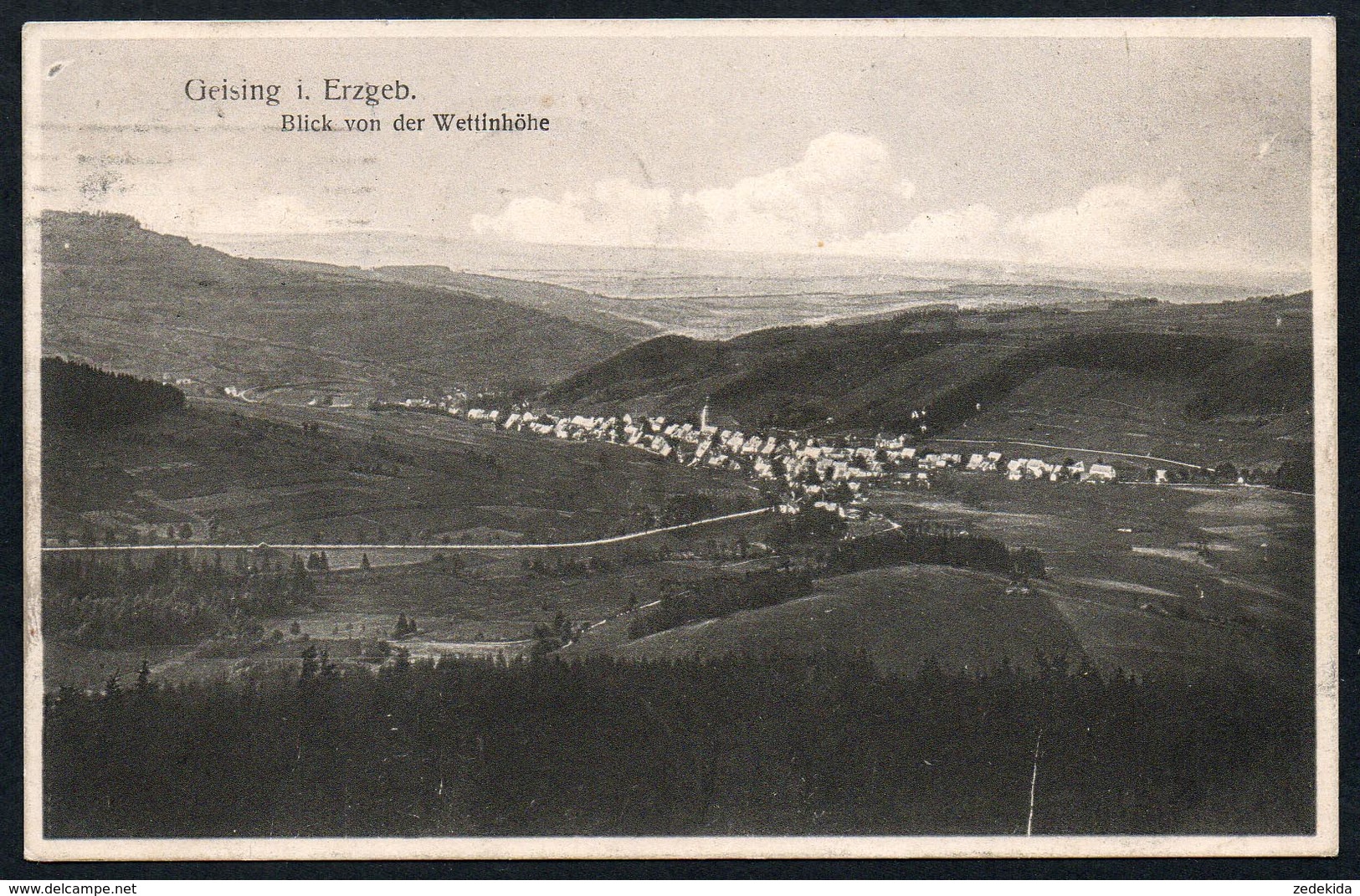 A1917 - Alte Ansichtskarte - Geising Bei Altenberg - Gel 1925 - Wettin Höhe - Geising