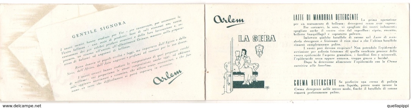 05650 "ARLEM - PRODOTTI COSMETICI E PER LA CURA DEL CORPO - ARLEM CHEMICAL INC. - NEW YORK U.S.A. " OPUSCOLO ORIGINALE - Autres & Non Classés