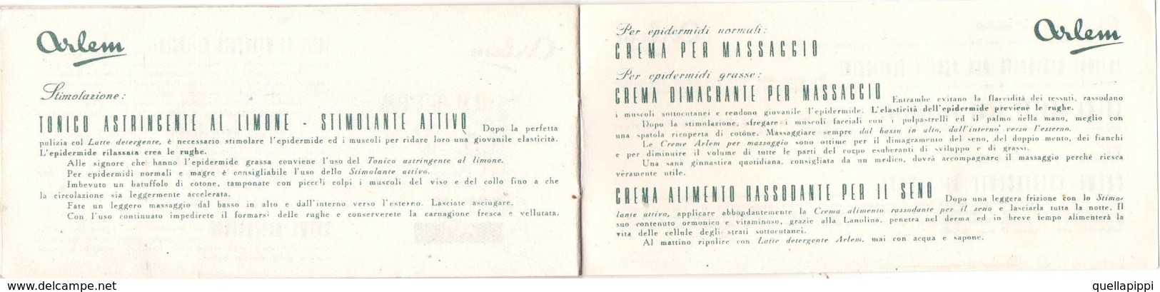 05650 "ARLEM - PRODOTTI COSMETICI E PER LA CURA DEL CORPO - ARLEM CHEMICAL INC. - NEW YORK U.S.A. " OPUSCOLO ORIGINALE - Autres & Non Classés