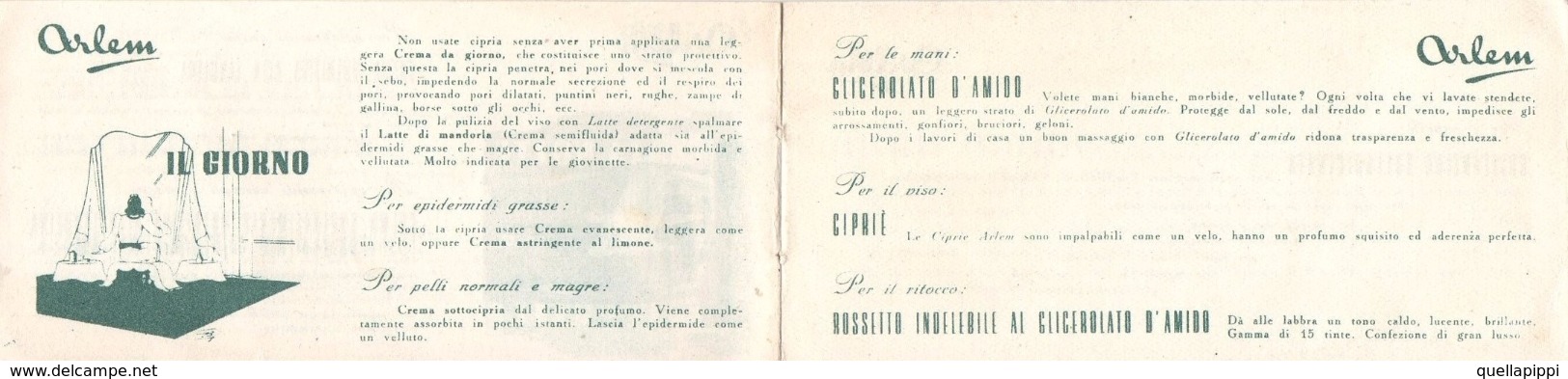 05650 "ARLEM - PRODOTTI COSMETICI E PER LA CURA DEL CORPO - ARLEM CHEMICAL INC. - NEW YORK U.S.A. " OPUSCOLO ORIGINALE - Other & Unclassified