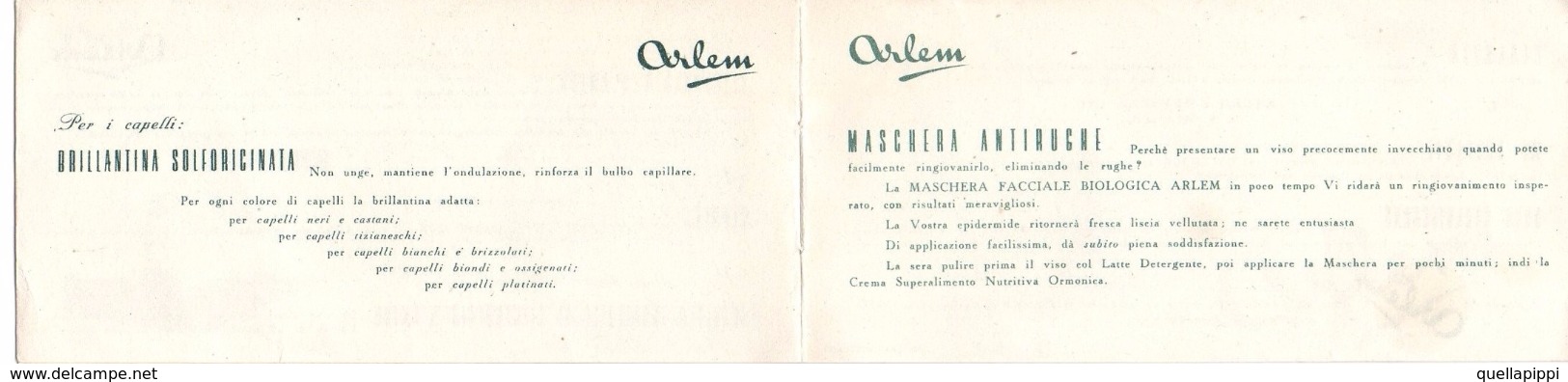 05650 "ARLEM - PRODOTTI COSMETICI E PER LA CURA DEL CORPO - ARLEM CHEMICAL INC. - NEW YORK U.S.A. " OPUSCOLO ORIGINALE - Andere & Zonder Classificatie