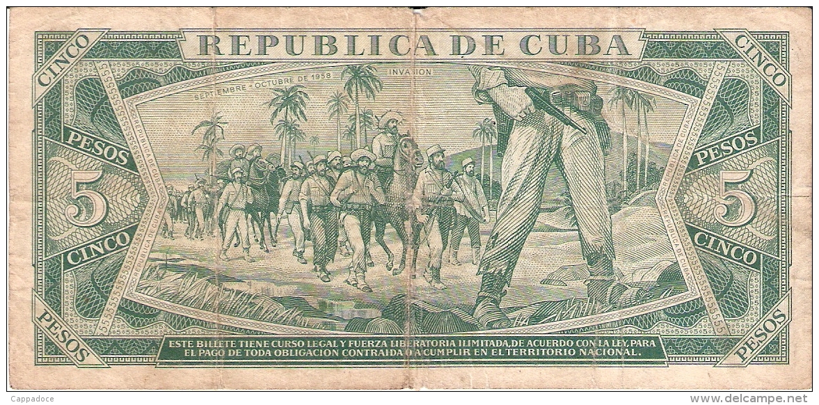 CUBA   5 Pesos   1988   P. 103d - Cuba