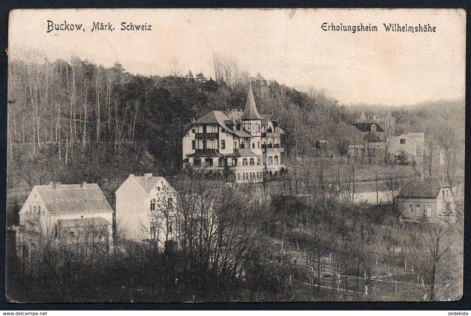 A1923 - Alte Ansichtskarte - Buckow - Erholungsheim Wilhelmshöhe - Gel 1909 - Schönberg - Buckow