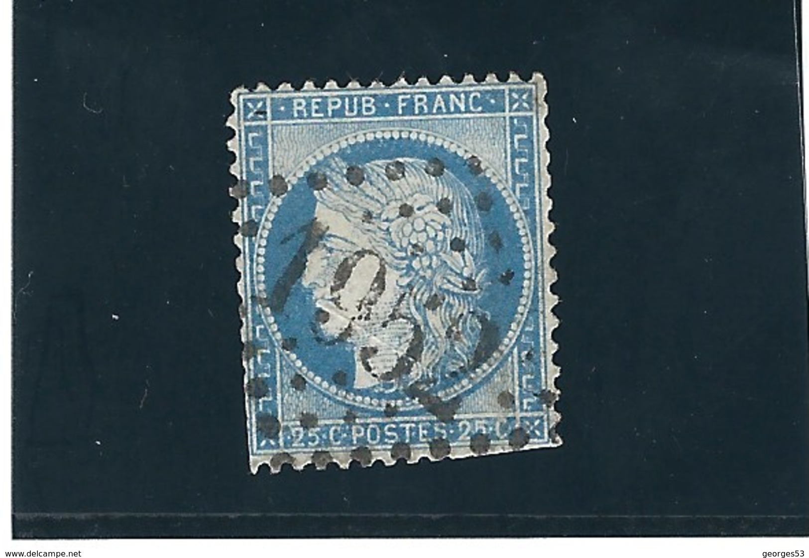 France  N° 60A      O  Val YT :  2,00 &euro; - 1871-1875 Cérès