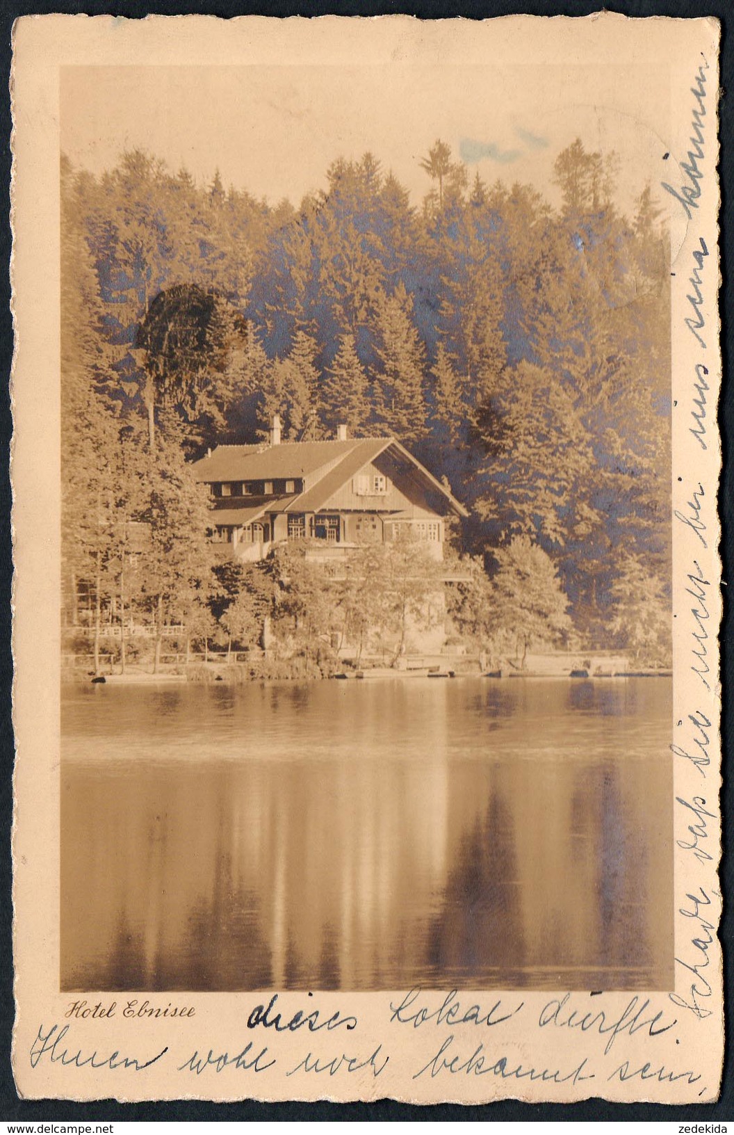 A1926 - Alte Ansichtskarte - Hotel Pension Ebnisee - Kaisersbach - Gel - O. Marke - Waiblingen