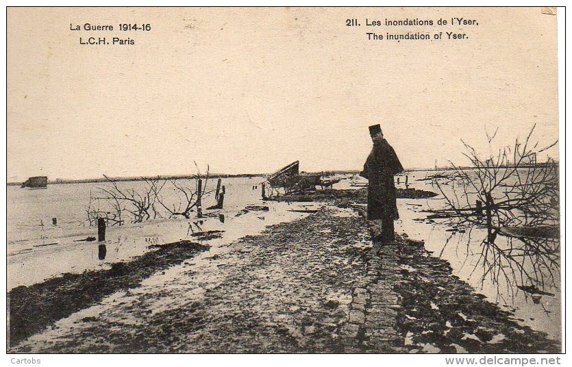 Guerre 14/18  Les Inondations De L'Yser - Guerra 1914-18