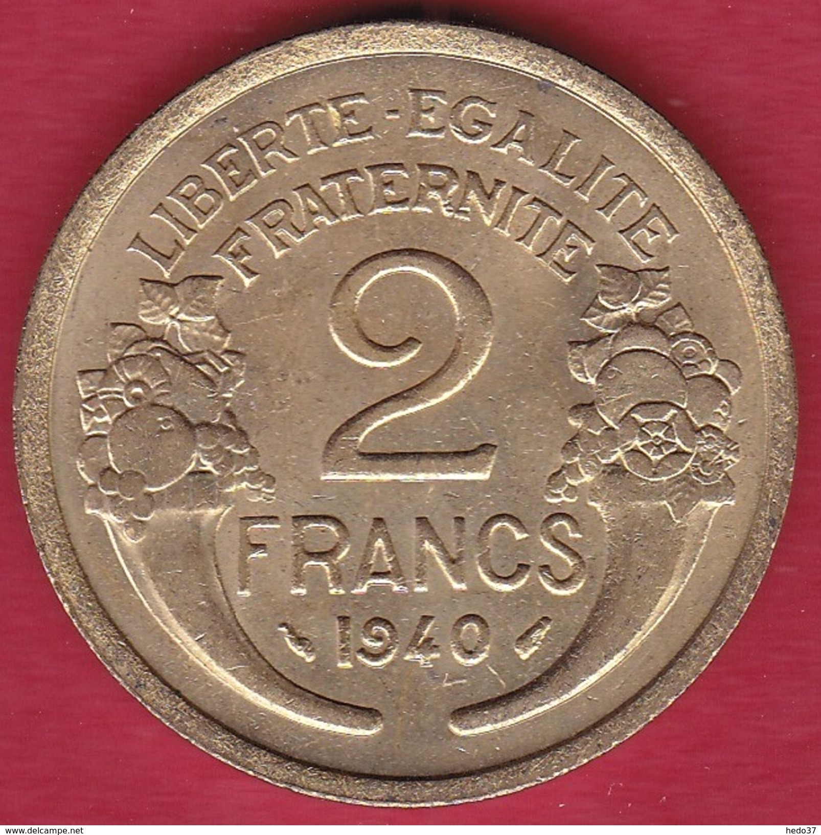 France 2 Francs Morlon - 1940 SUP/FDC - Autres & Non Classés