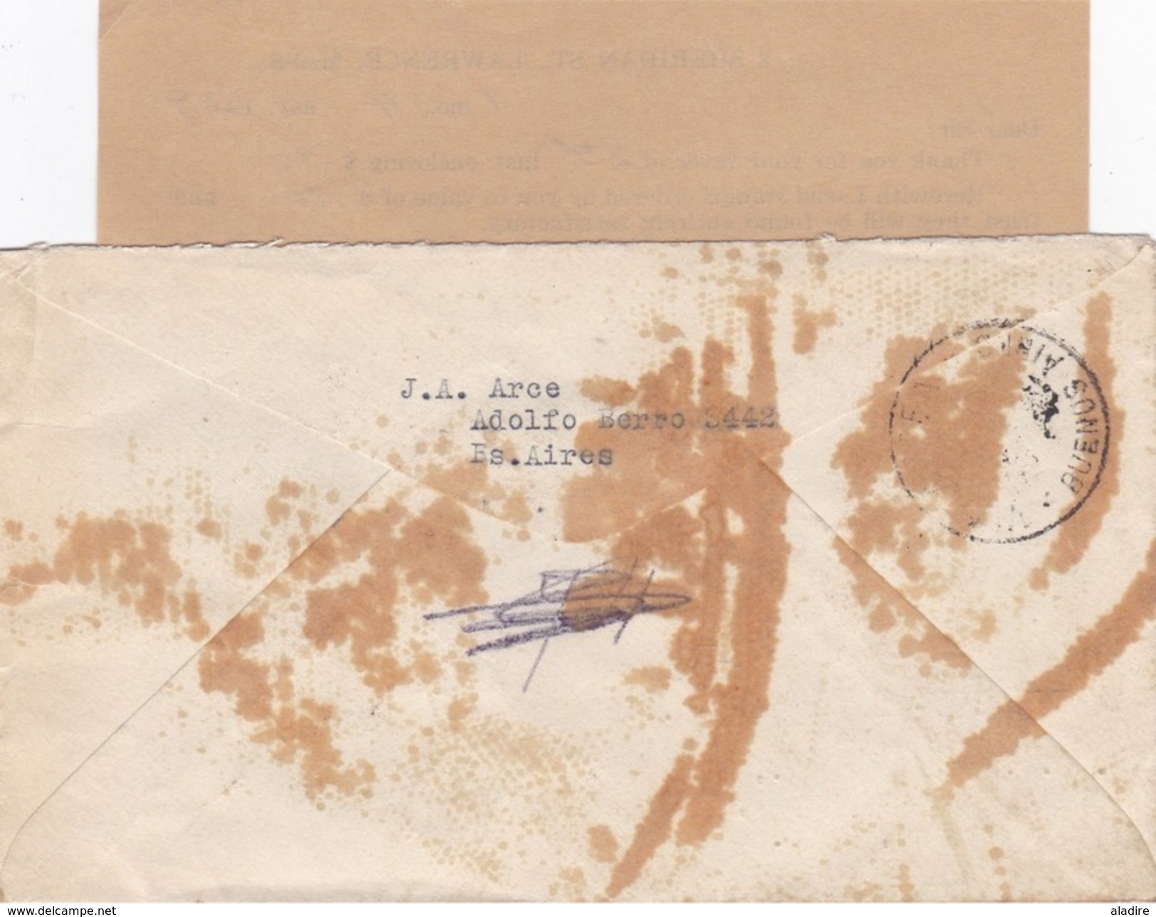 ARGENTINE PAR AVION - LOT De 4 Enveloppes De 1928 à 1935 - Ligne Mermoz, CGA Aéropostale, Air France, Condor - Collections, Lots & Series