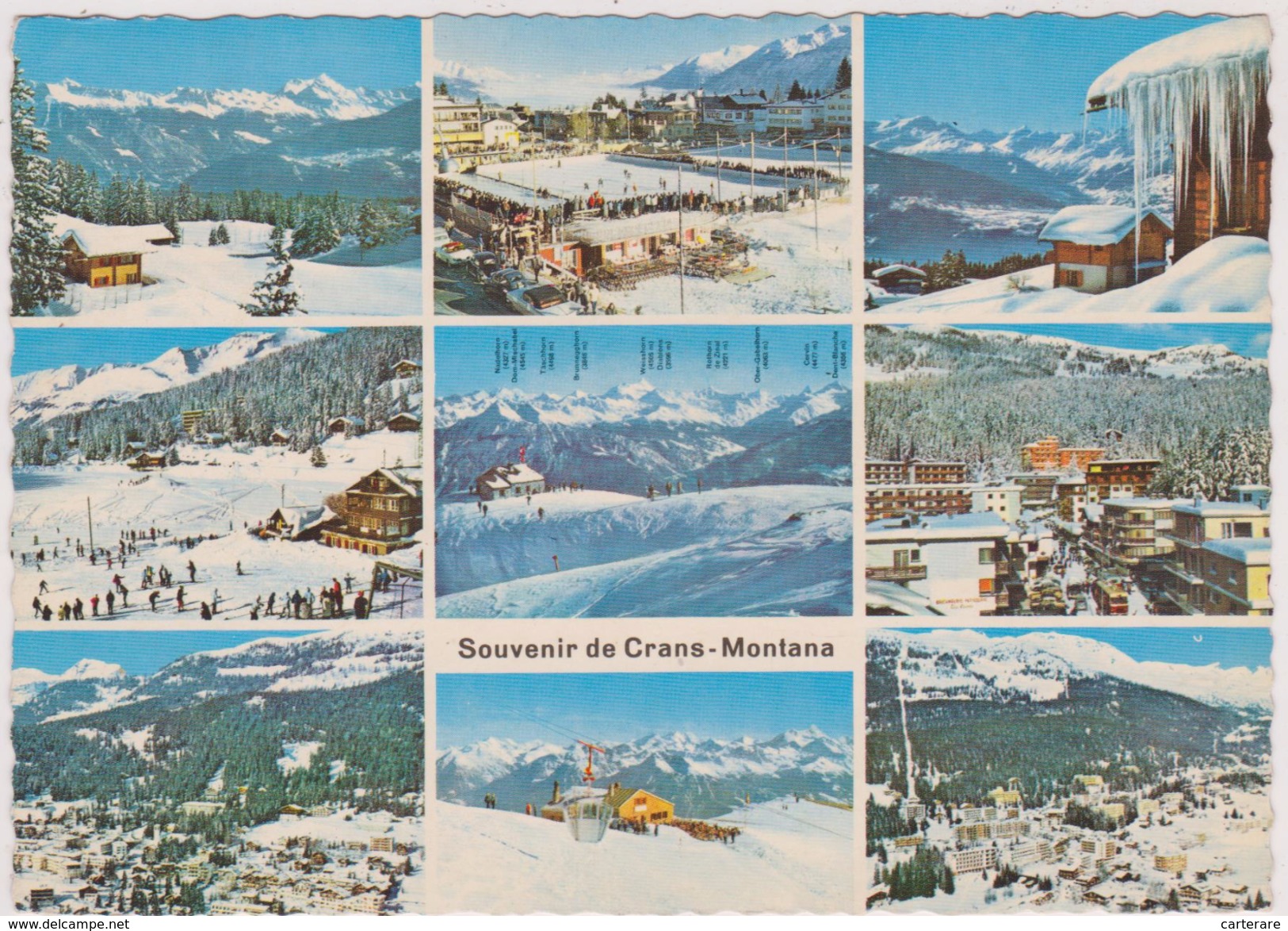 SUISSE,HELVETIA,SWISS,SWITZERLAND,SCHWEIZ,SVIZZERA ,VALAIS,CRANS MONTANA,1964,PHOTO MONTAGE - Crans-Montana