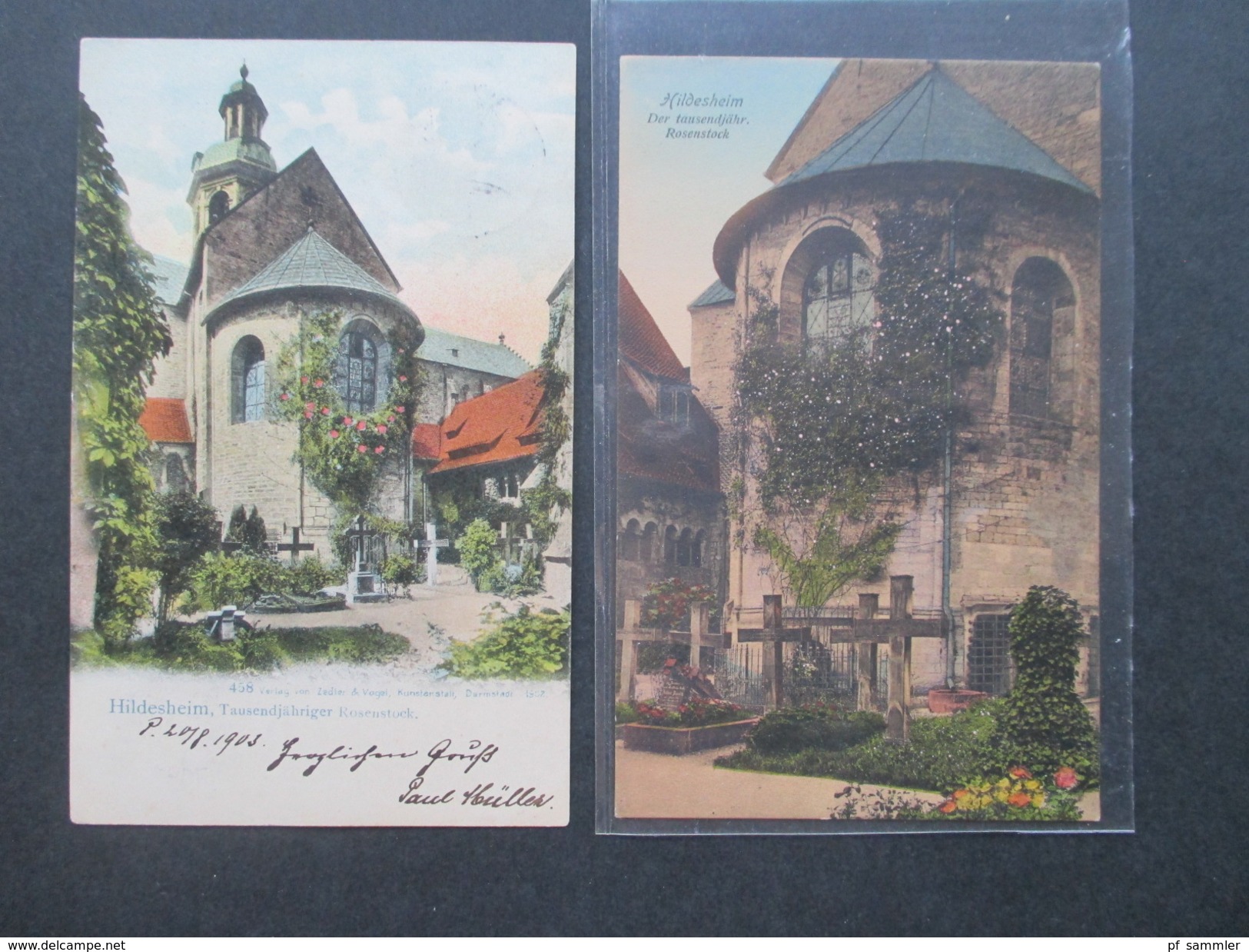 2 AK 1903 Und 1908 Hildesheim Der Tausendjährige Rosenstock. Dr. Trenkler Leipzig U. Zedler & Vogel - Hildesheim