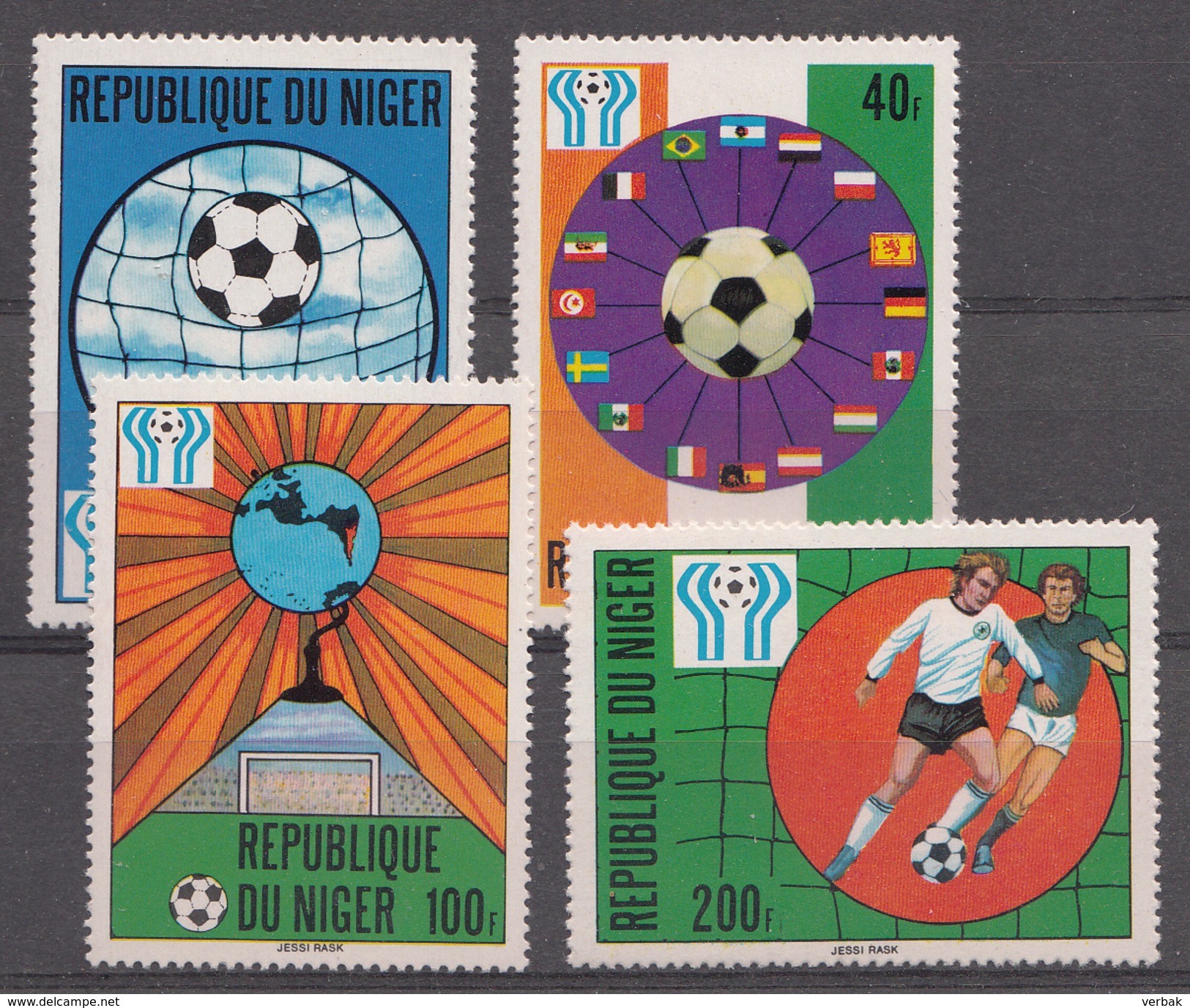 Niger 1978 Mi.nr.: 619-622 Fussballweltmeisterschaft In Argentinien  Neuf Sans Charniere / MNH / Postfris - Niger (1960-...)