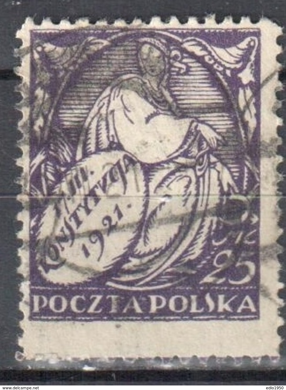 Poland 1921 - Issued To Commemorate The Constitution - Mi. 169- Used - Gebraucht